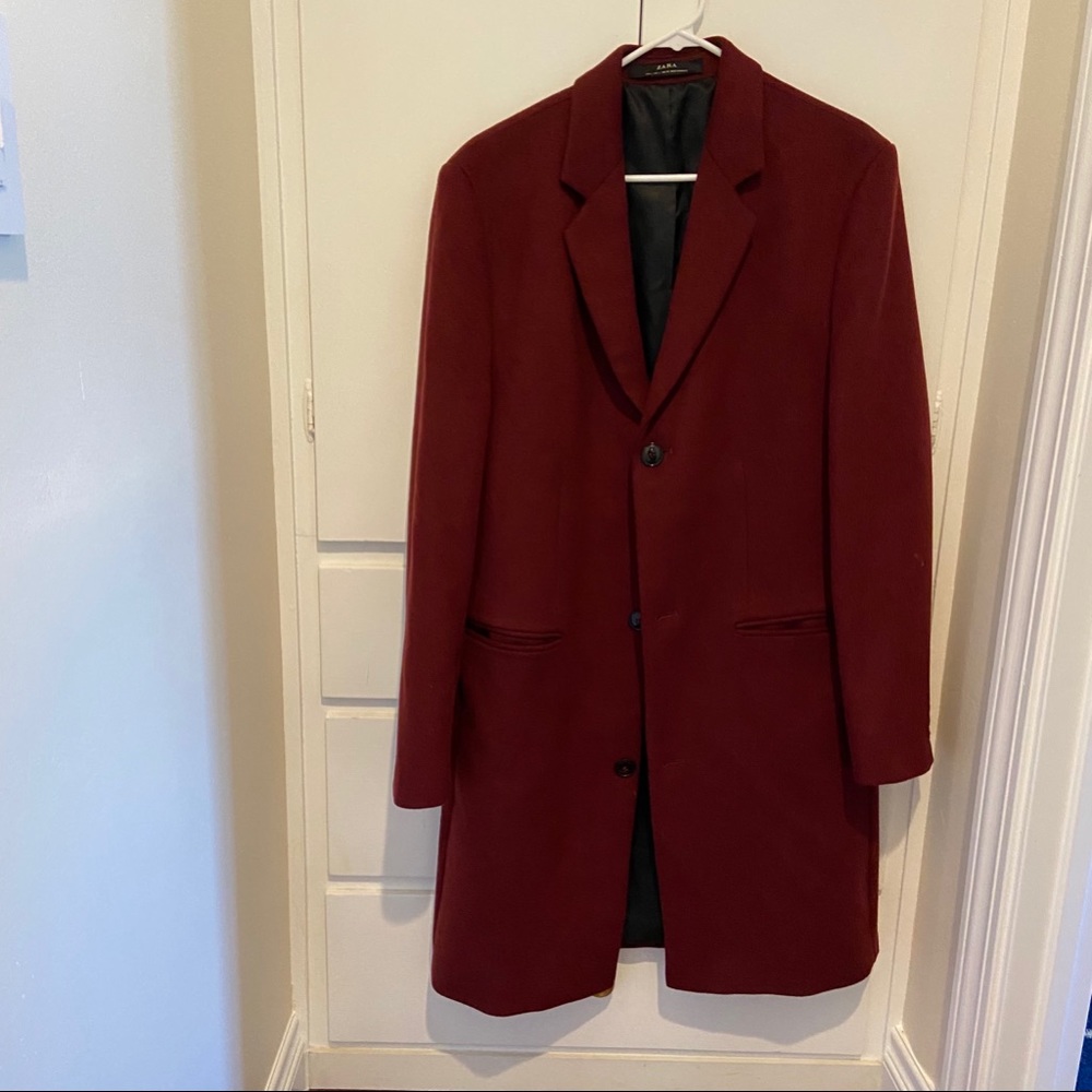 Burgundy Zara coat
